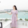 Đầm maxi tím lilac