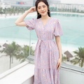 Đầm maxi tím lilac
