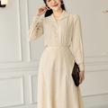  Set chấm bi nhỏ trắng be