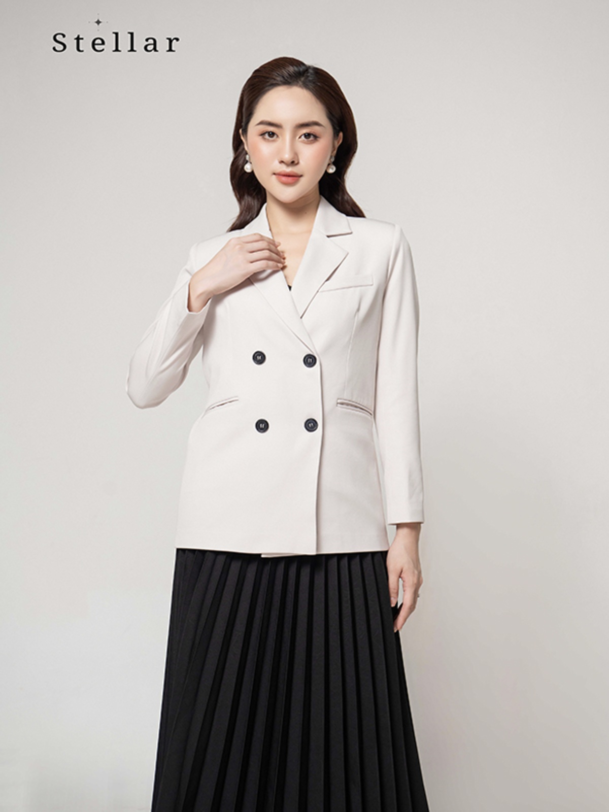 Áo vest cổ đức 4 cúc