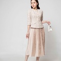 Áo dạ tweed kẻ caro chỉ nhung
